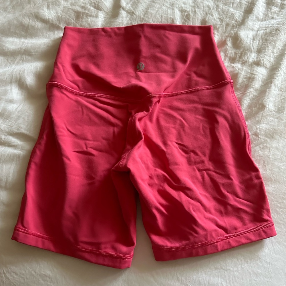 Lululemon Pink Align HR Biker Shorts